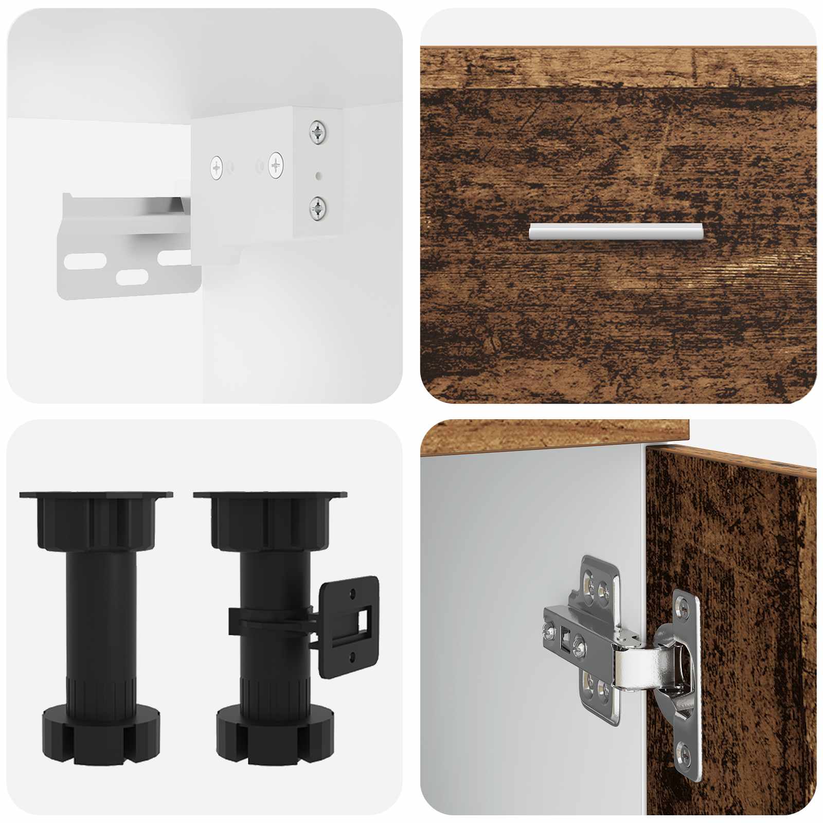 Kücheneinheit Lyon 8 pcs Altholz Holzwerkstoff