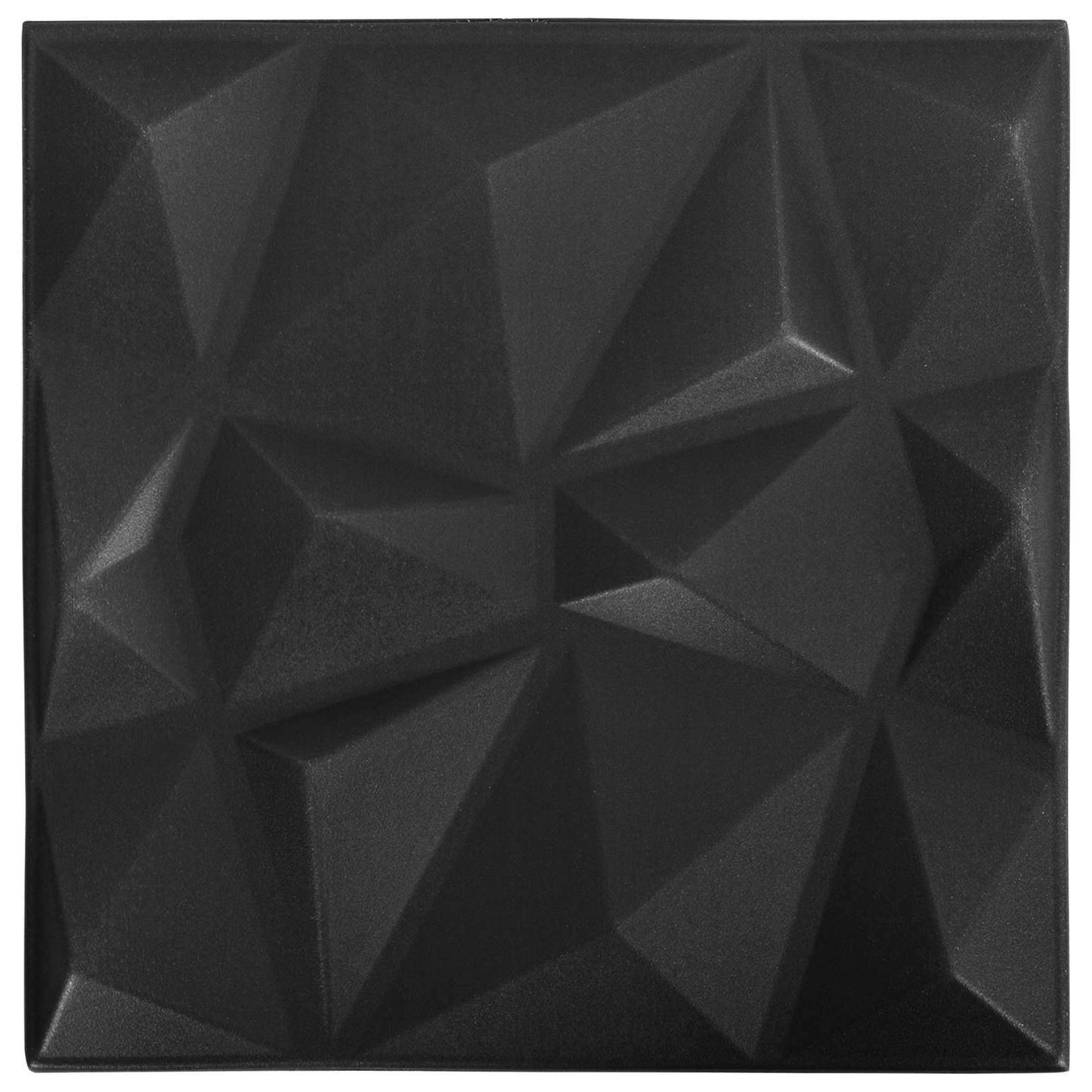 Wandpaneele 24 stk. 50 x 50 cm Diamant Schwarz XPS Schaum