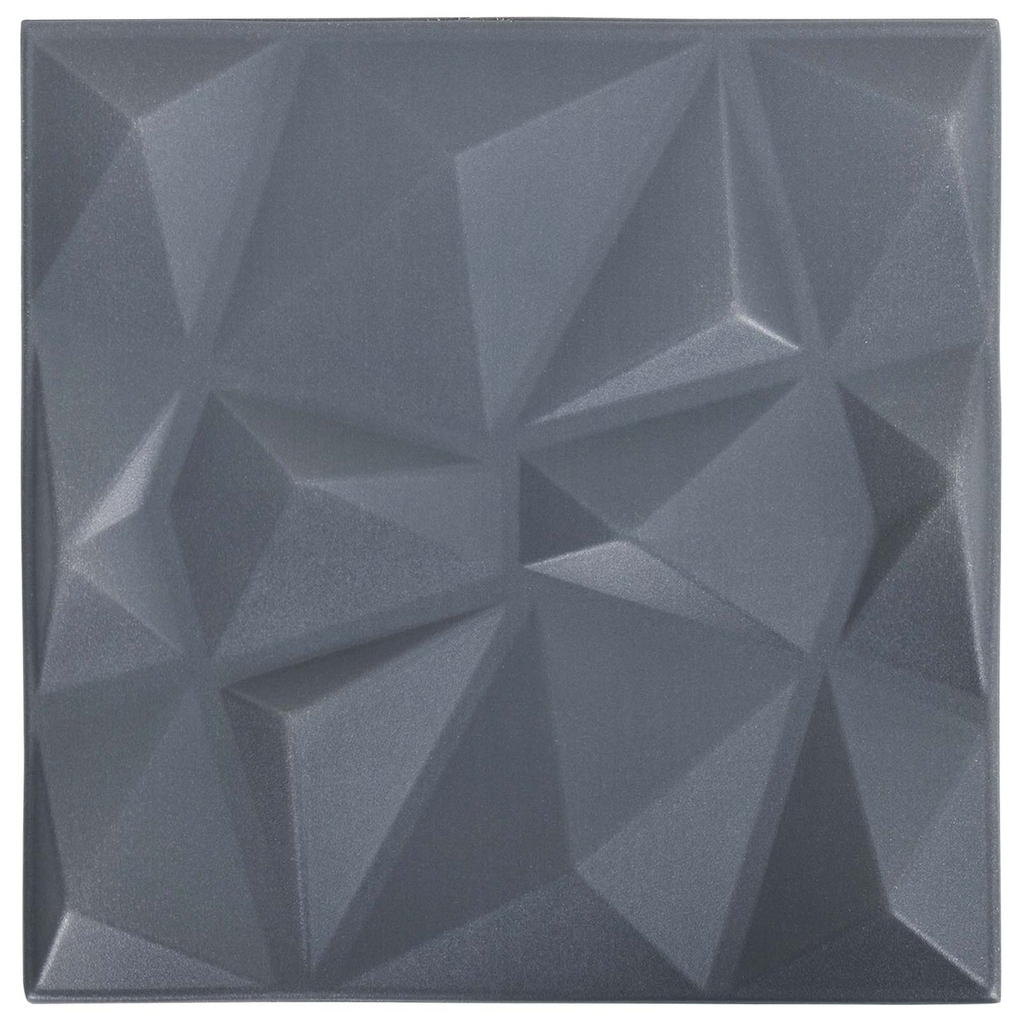 Wandpaneele 24 stk. 50 x 50 cm Diamant Grau XPS Schaum