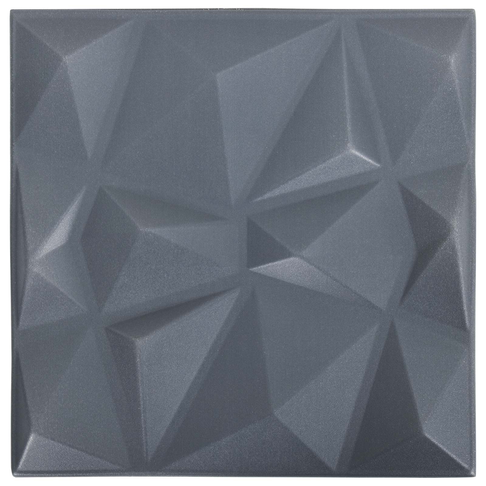 Wandpaneele 48 stk. 50 x 50 cm Diamant Grau XPS Schaum