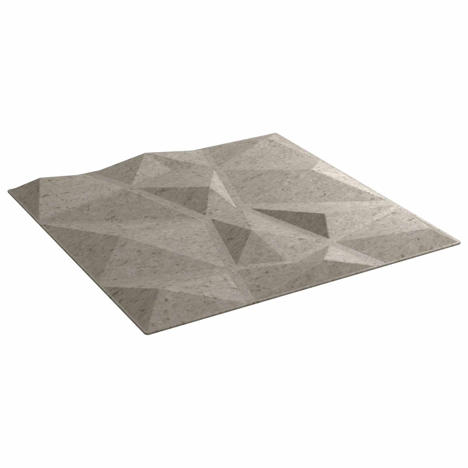 Wandpaneele 24 stk. 50 x 50 cm Betongrau XPS Schaum