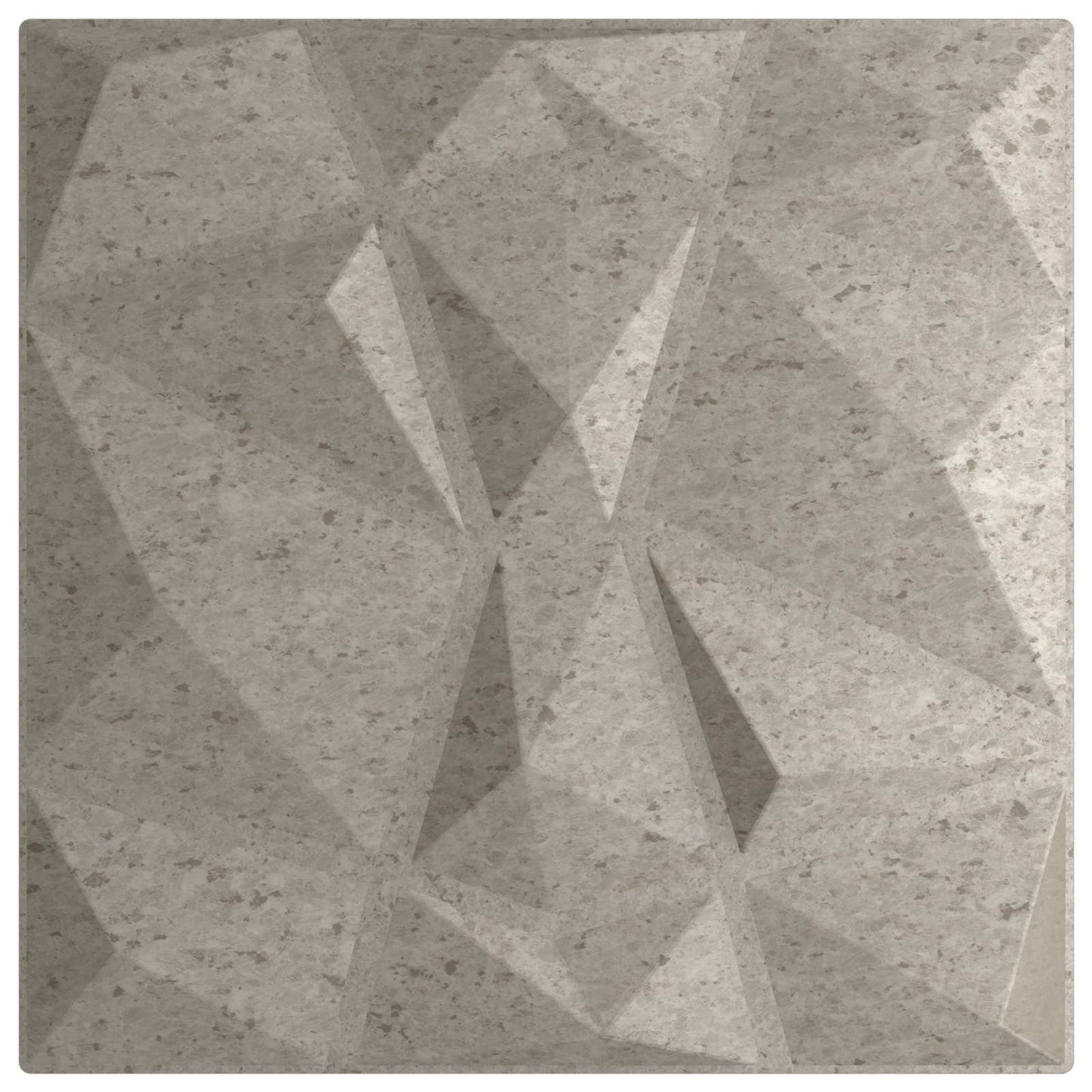 Wandpaneele 24 stk. 50 x 50 cm Betongrau XPS Schaum