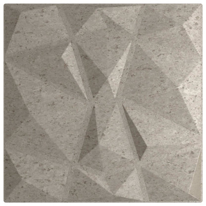 Wandpaneele 48 stk. 50 x 50 cm Betongrau XPS Schaum