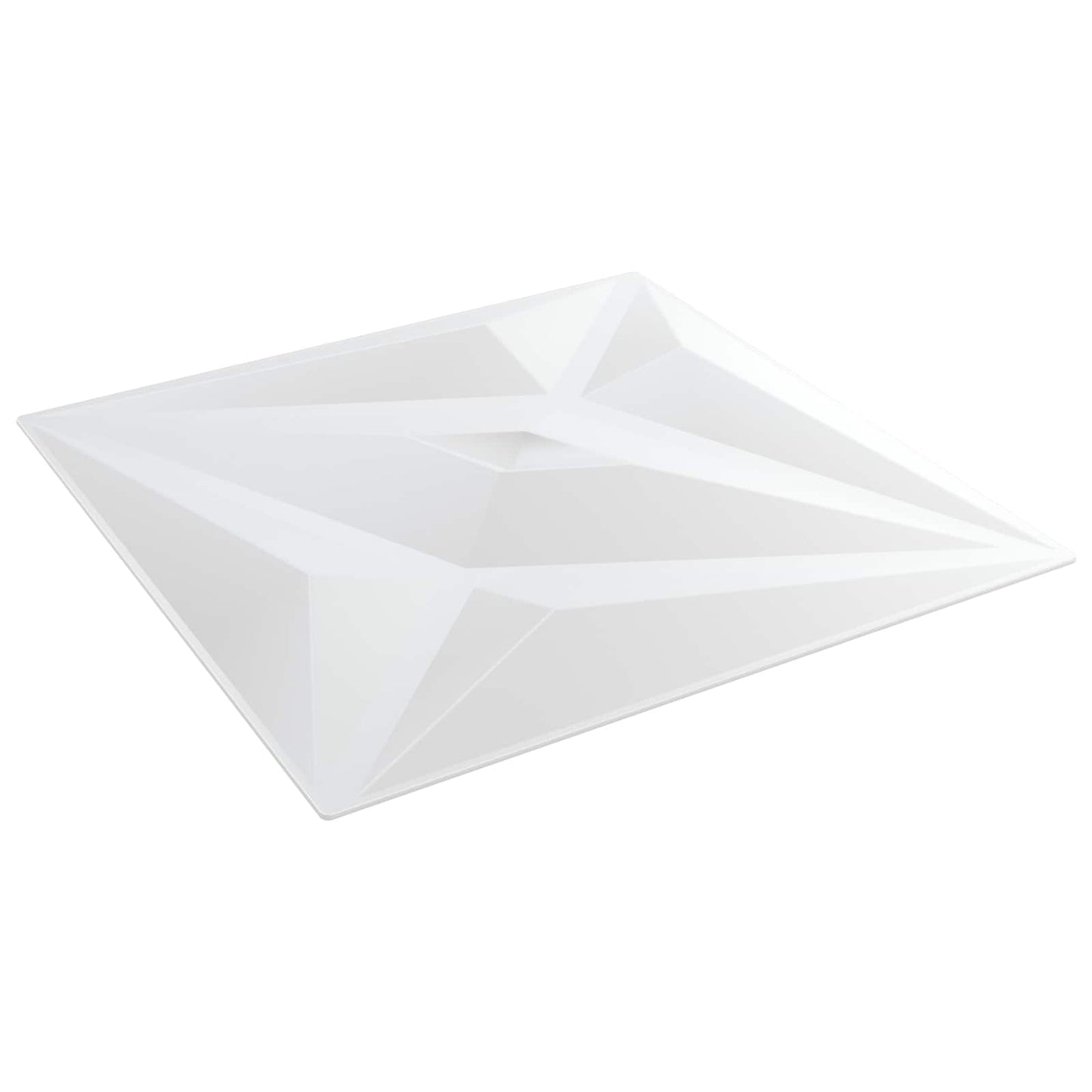 Wandpaneele 24 stk. 50 x 50 cm Weiß Stern XPS Schaum