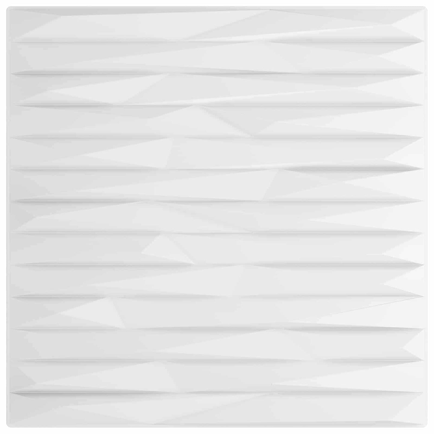 Wandpaneele 12 stk. 50 x 50 cm Weiß Stein XPS Schaum