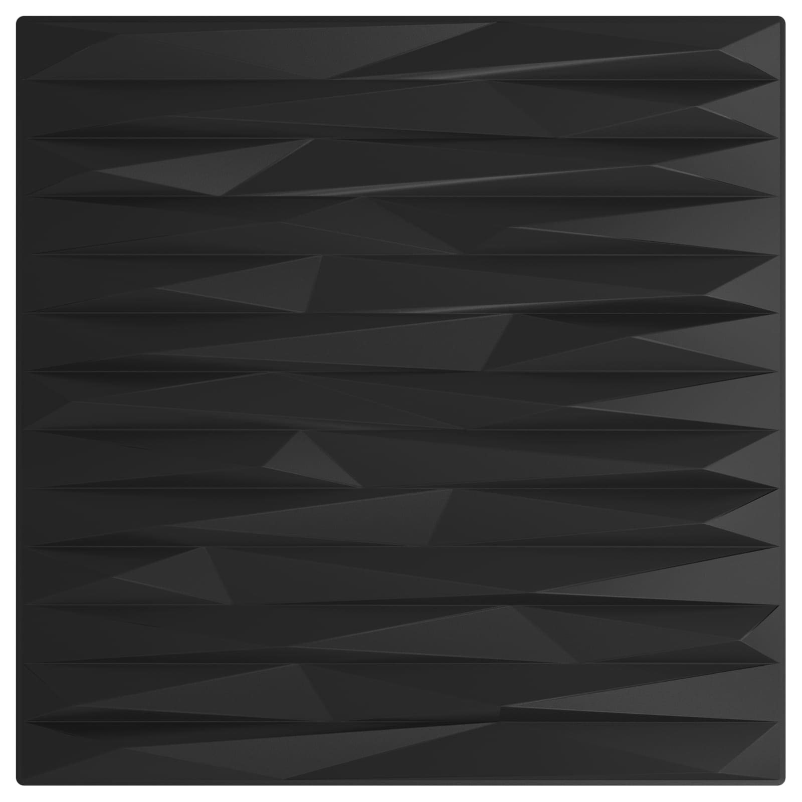 Wandpaneele 48 stk. 50 x 50 cm Schwarz Stein XPS Schaum