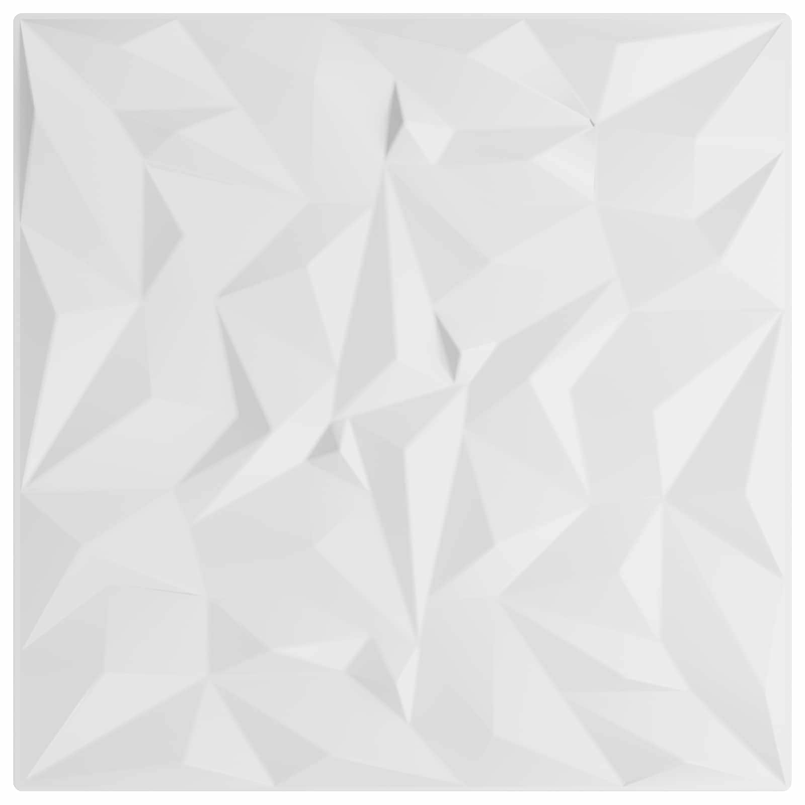 Wandpaneele 24 stk. 50 x 50 cm Weiß XPS Schaum