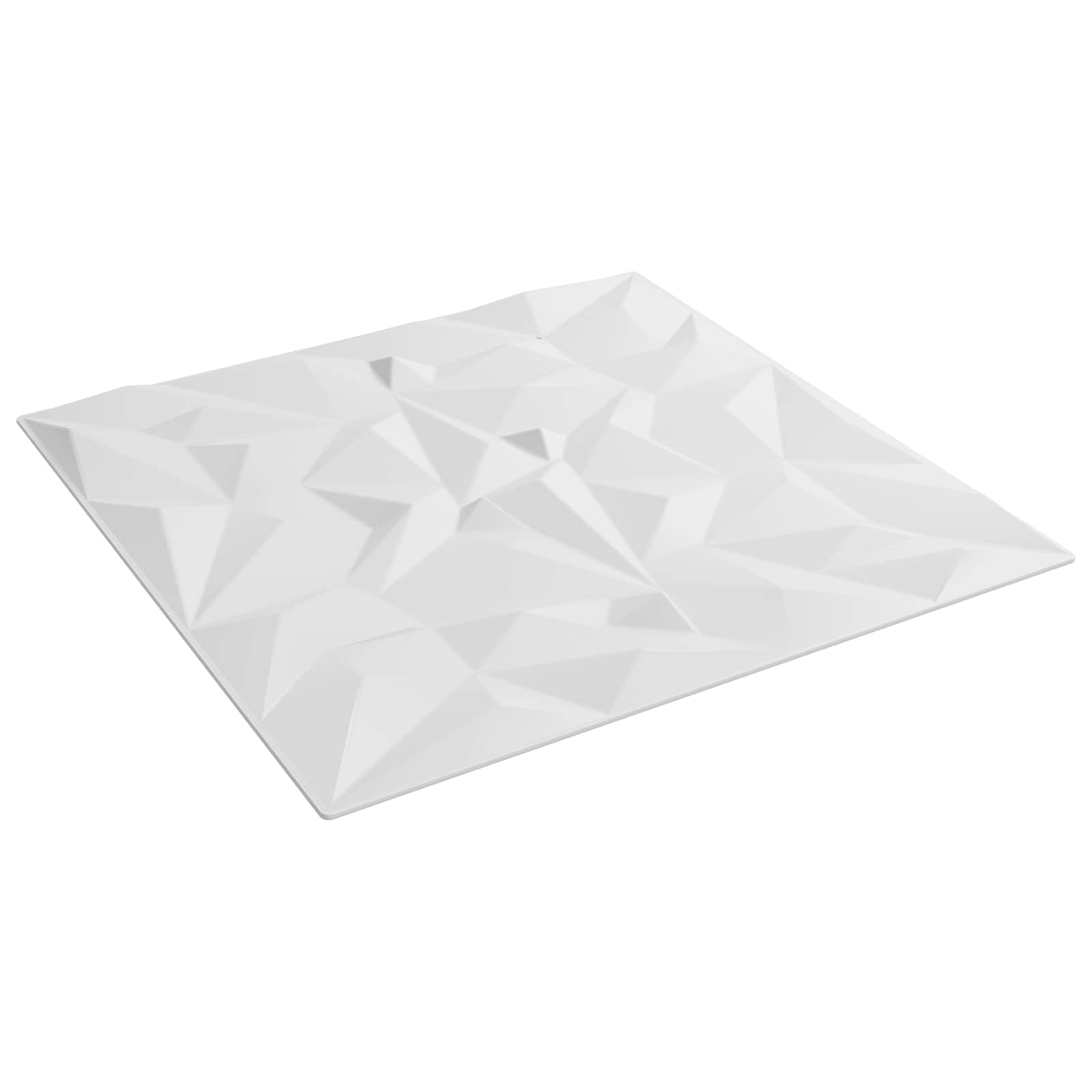 Wandpaneele 48 stk. 50 x 50 cm Weiß XPS Schaum