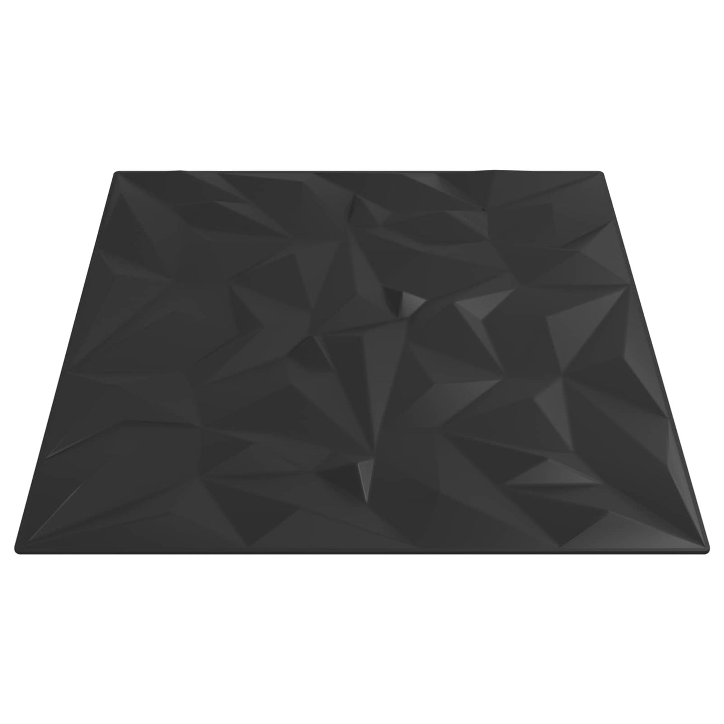 Wandpaneele 24 stk. 50 x 50 cm Schwarz XPS Schaum
