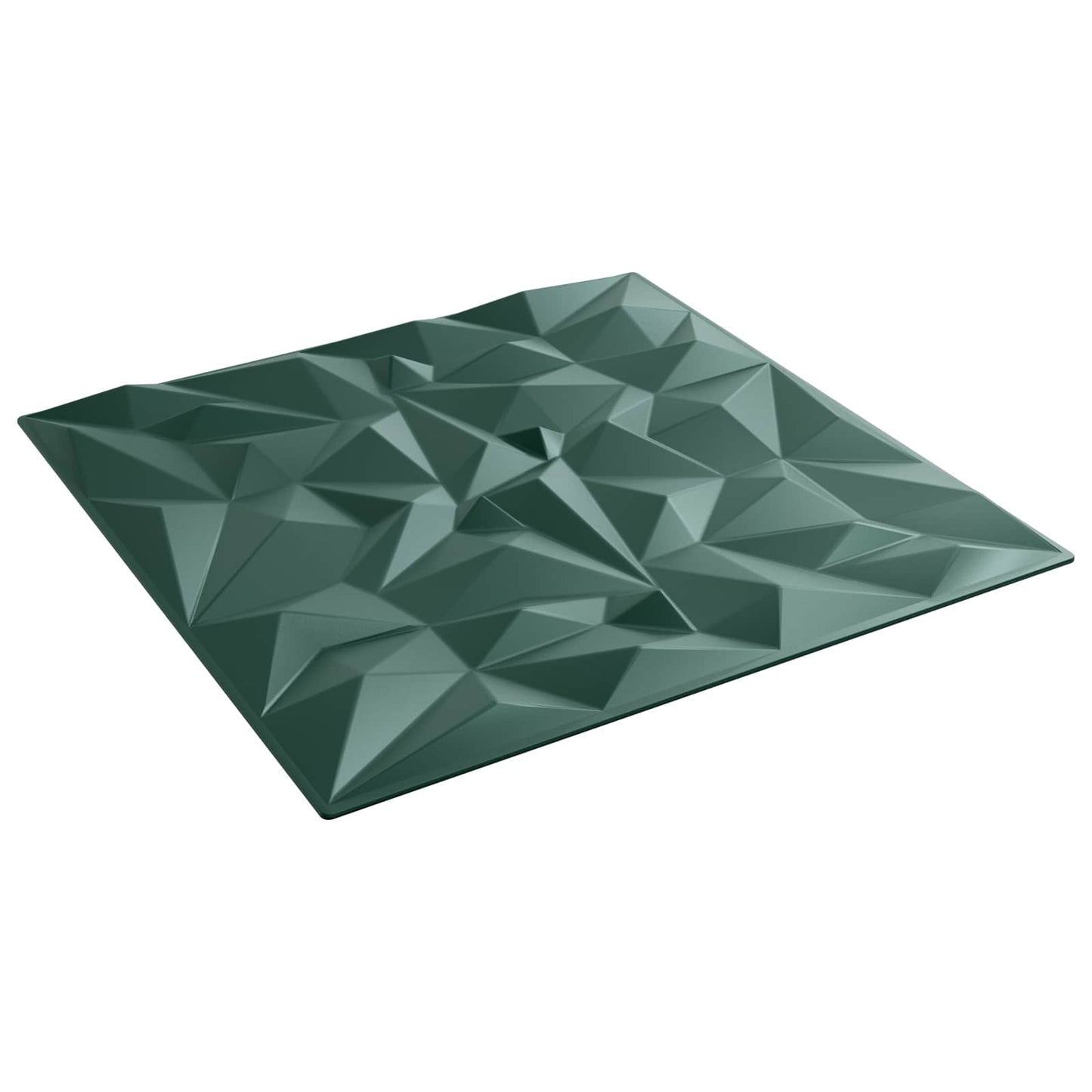 Wandpaneele 24 stk. 50 x 50 cm Amethyst Grün XPS Schaum