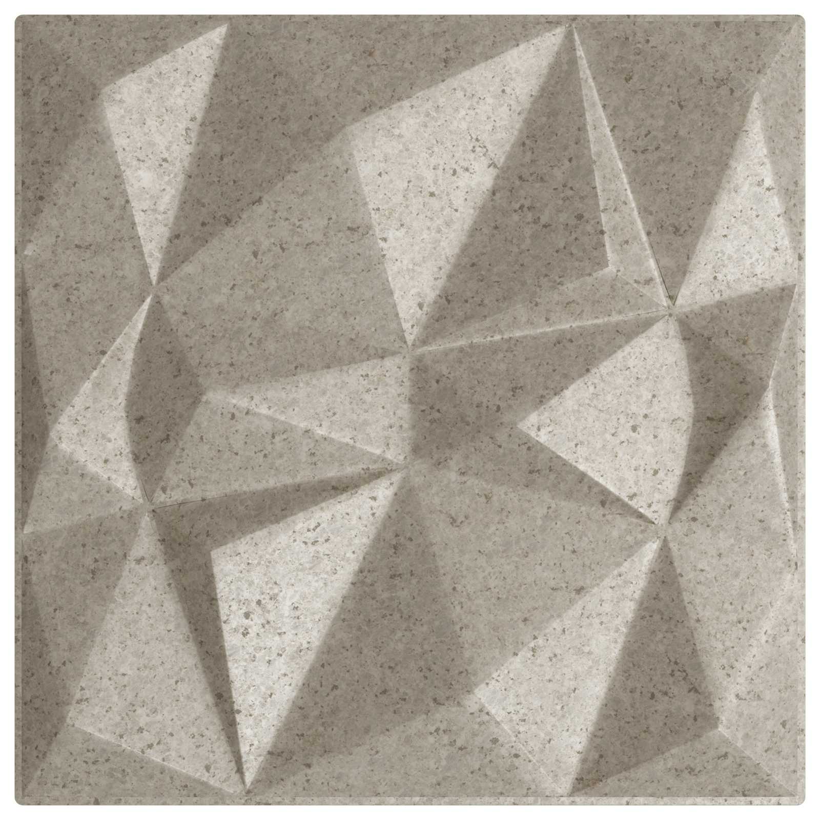 Wandpaneele 12 stk. 50 x 50 cm Diamant Beton XPS Schaum