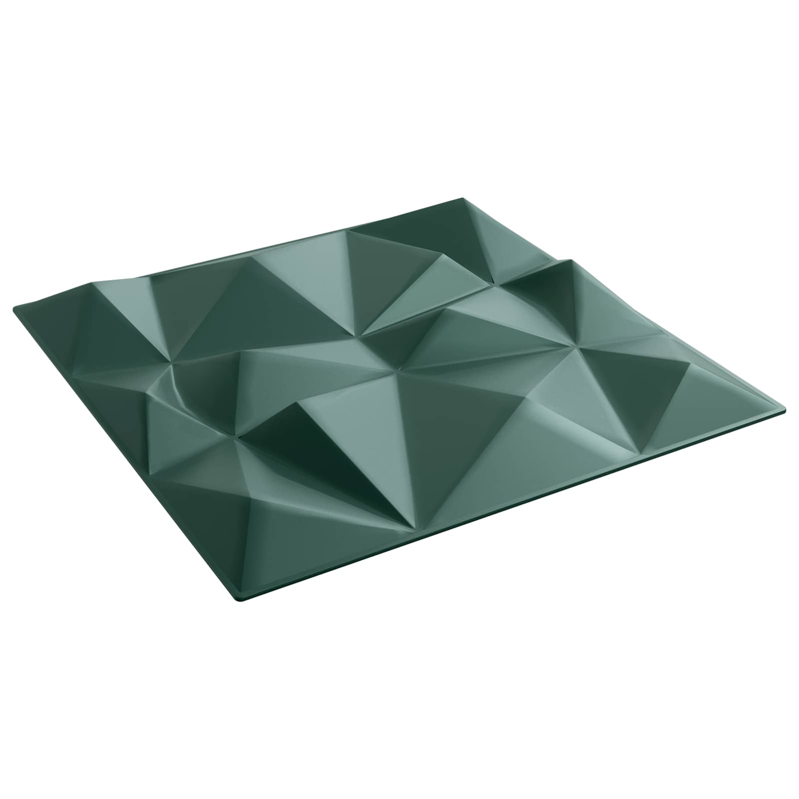 Wandpaneele 12 stk. 50 x 50 cm Diamant Grün XPS Schaum