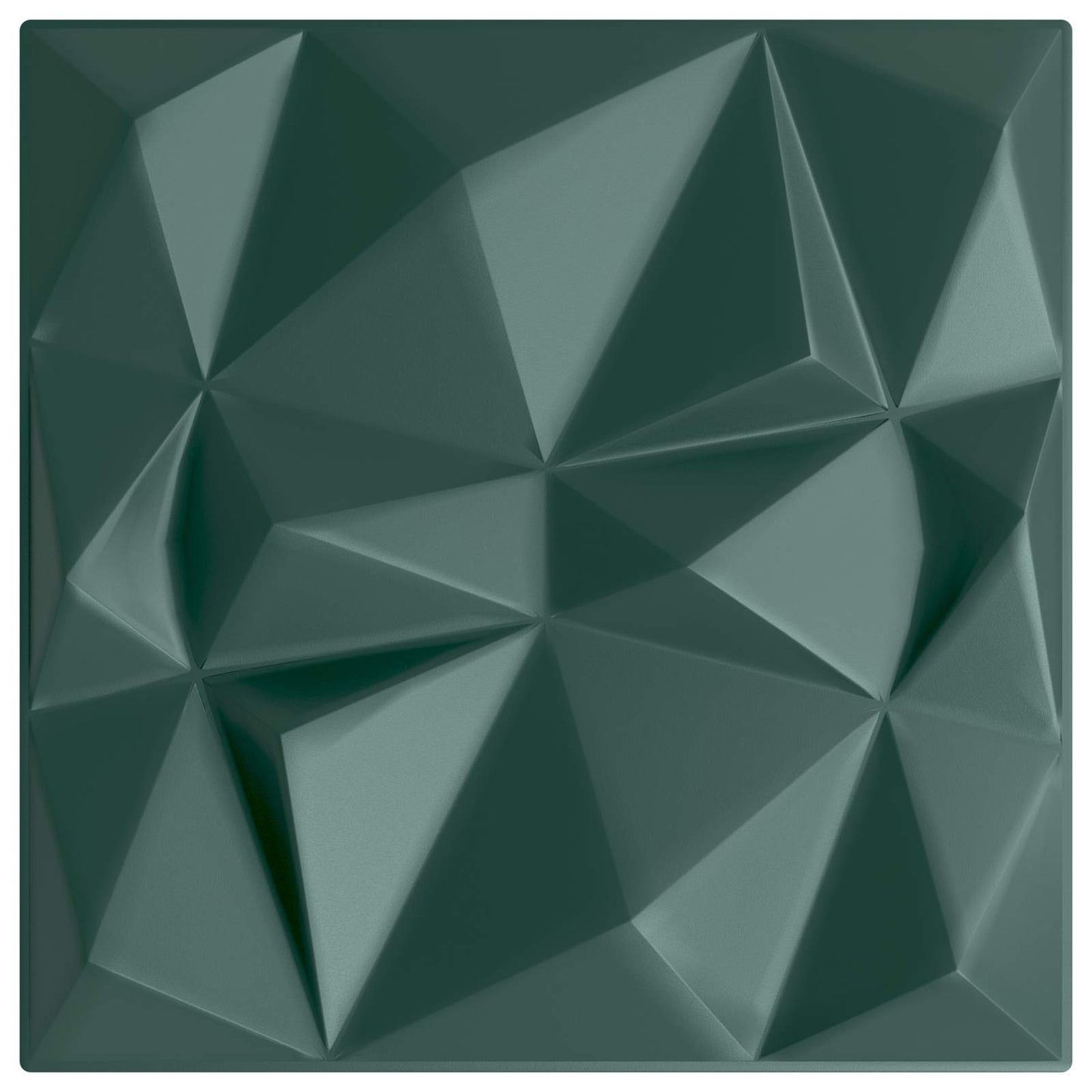 Wandpaneele 12 stk. 50 x 50 cm Diamant Grün XPS Schaum