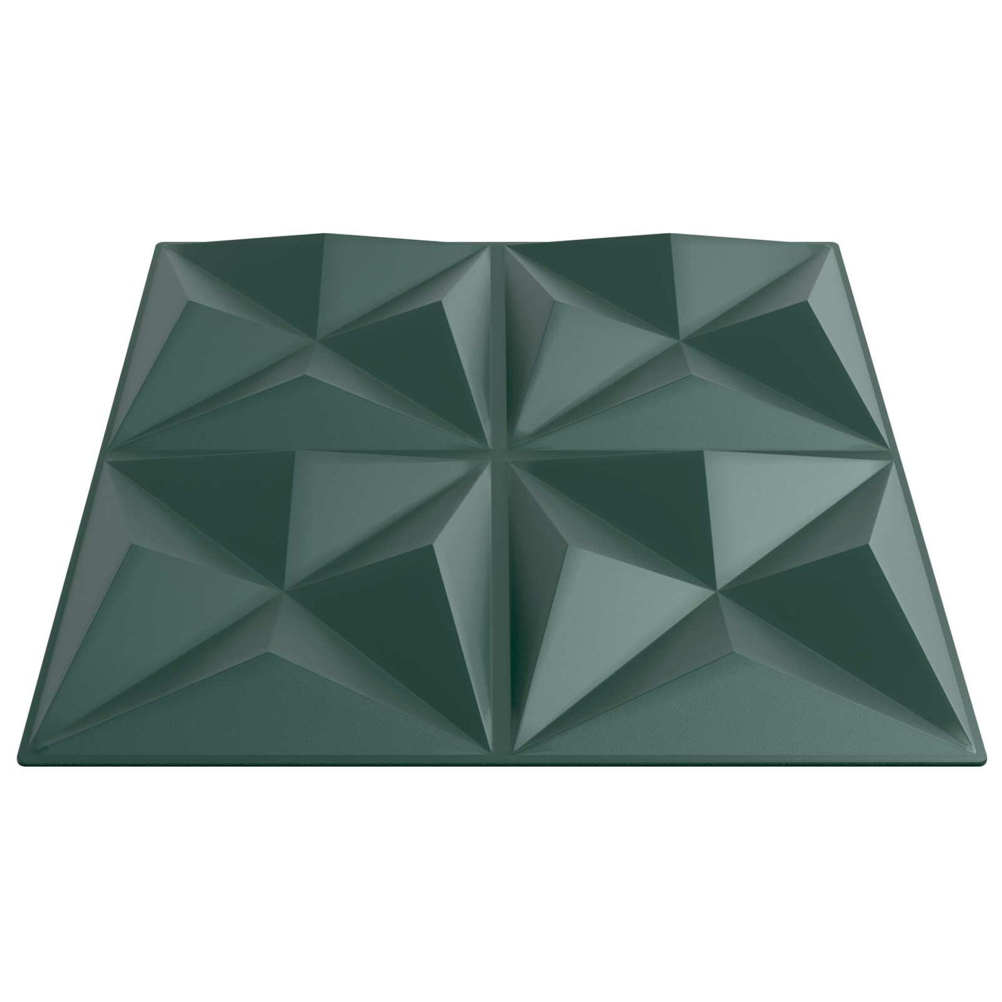 Wandpaneele 24 stk. 50 x 50 cm Origami Grün XPS Schaum