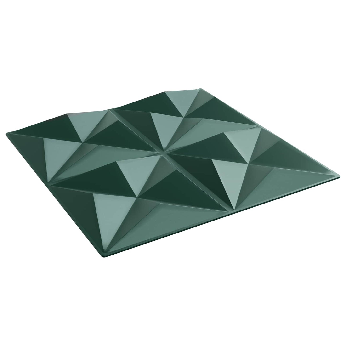 Wandpaneele 48 stk. 50 x 50 cm Origami Grün XPS Schaum