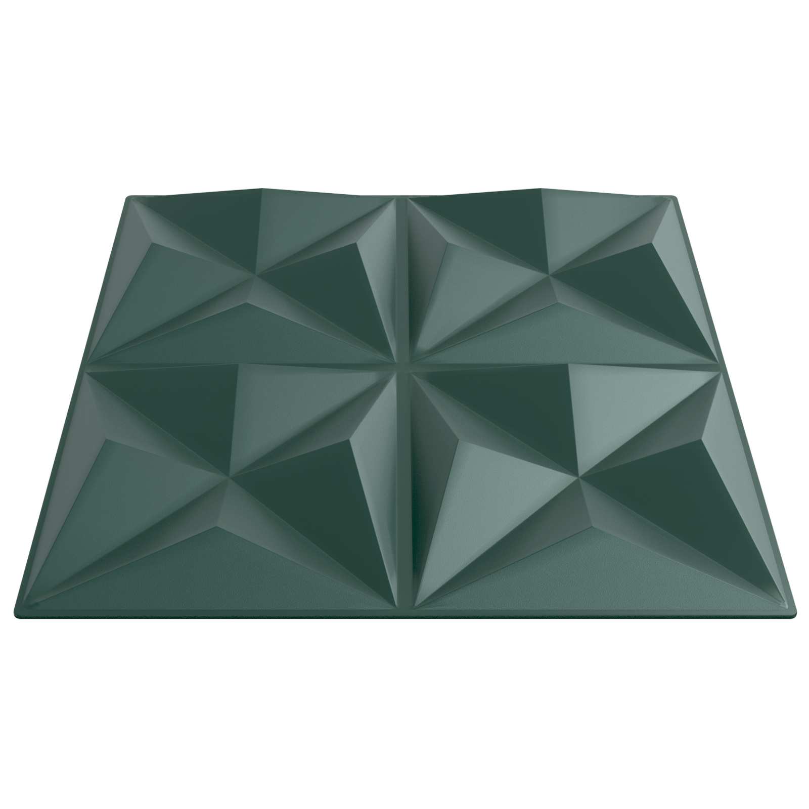 Wandpaneele 48 stk. 50 x 50 cm Origami Grün XPS Schaum