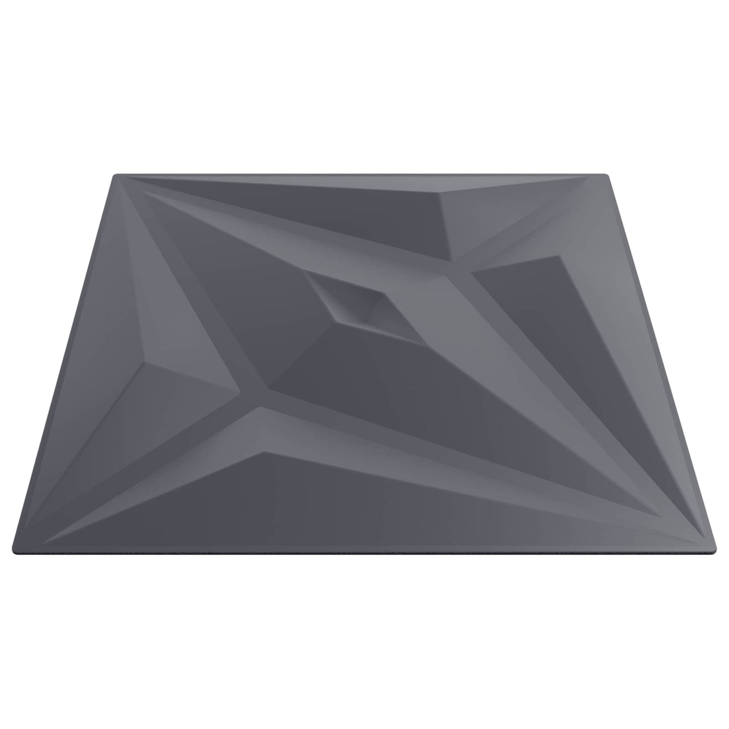 Wandpaneele 24 stk. 50 x 50 cm Stern Grau XPS Schaum
