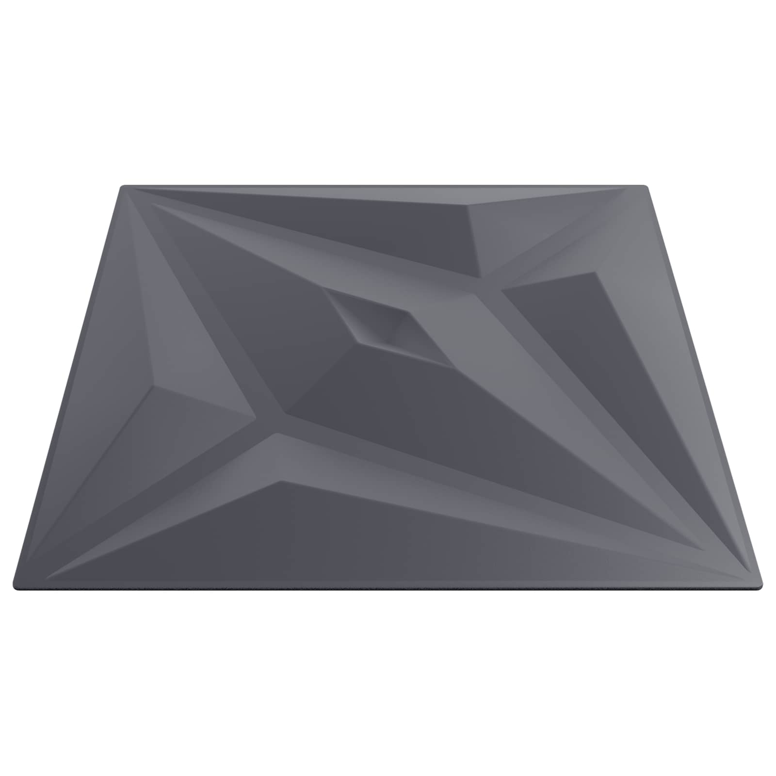 Wandpaneele 24 stk. 50 x 50 cm Stern Grau XPS Schaum