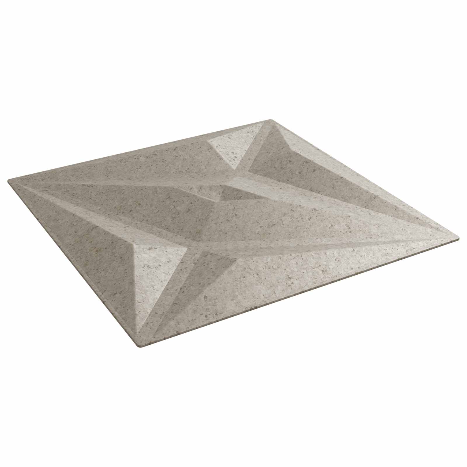 Wandpaneele 24 stk. 50 x 50 cm Stern Beton XPS Schaum