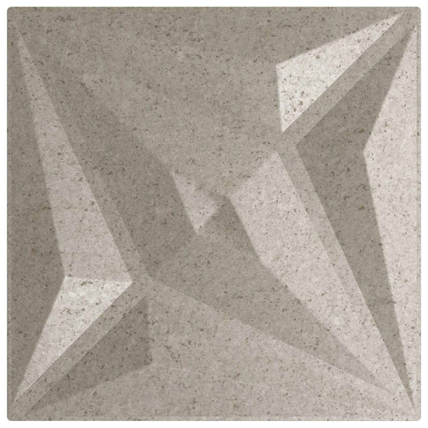 Wandpaneele 24 stk. 50 x 50 cm Stern Beton XPS Schaum
