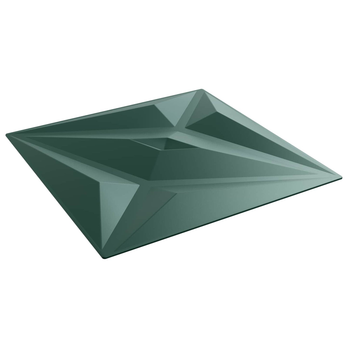 Wandpaneele 24 stk. 50 x 50 cm Stern Grün XPS Schaum