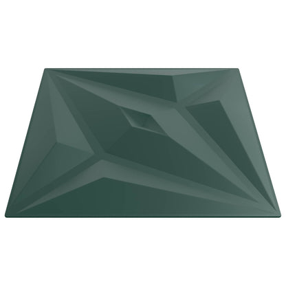 Wandpaneele 24 stk. 50 x 50 cm Stern Grün XPS Schaum