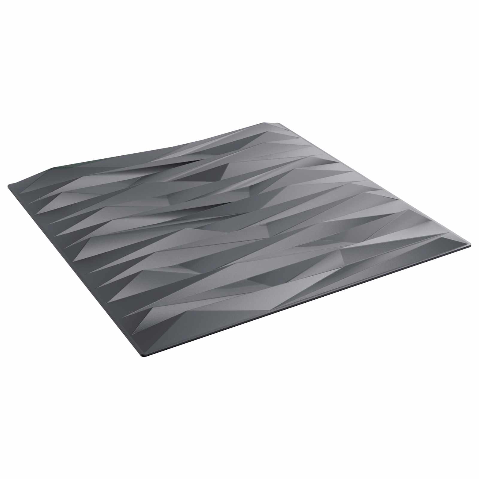 Wandpaneele 24 stk. 50 x 50 cm Steingrau XPS Schaum