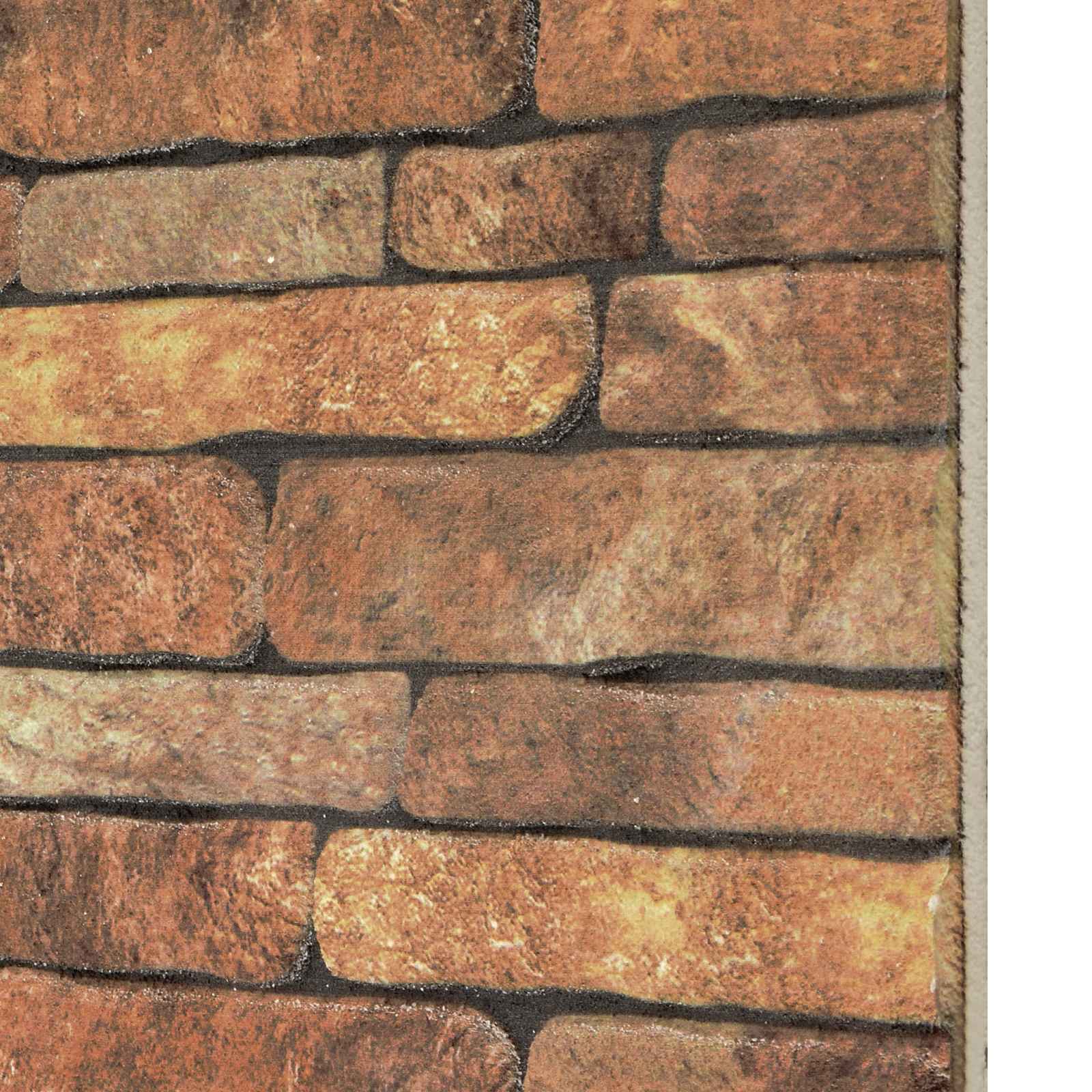 Wandpaneele 10 stk. 100 x 50 cm Braun und Weiß EPS-Schaum