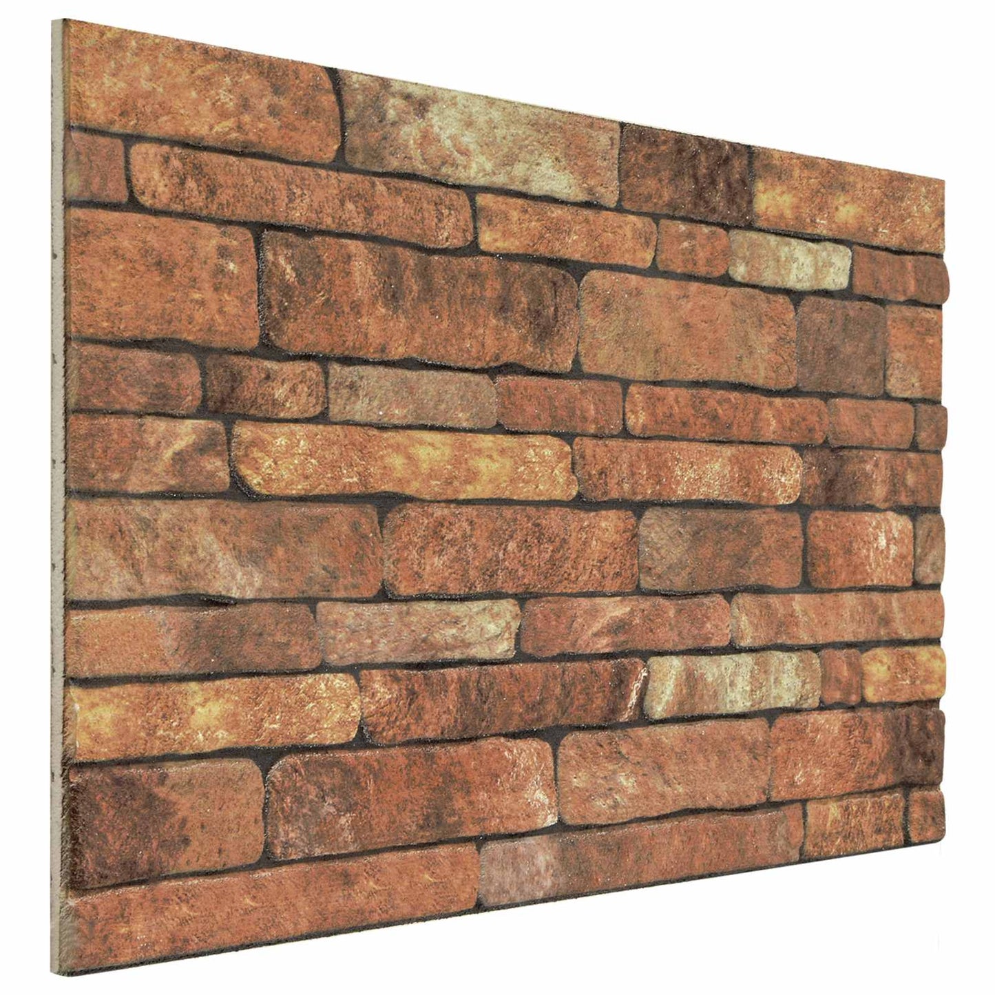 Wandpaneele 10 stk. 100 x 50 cm Braun und Weiß EPS-Schaum