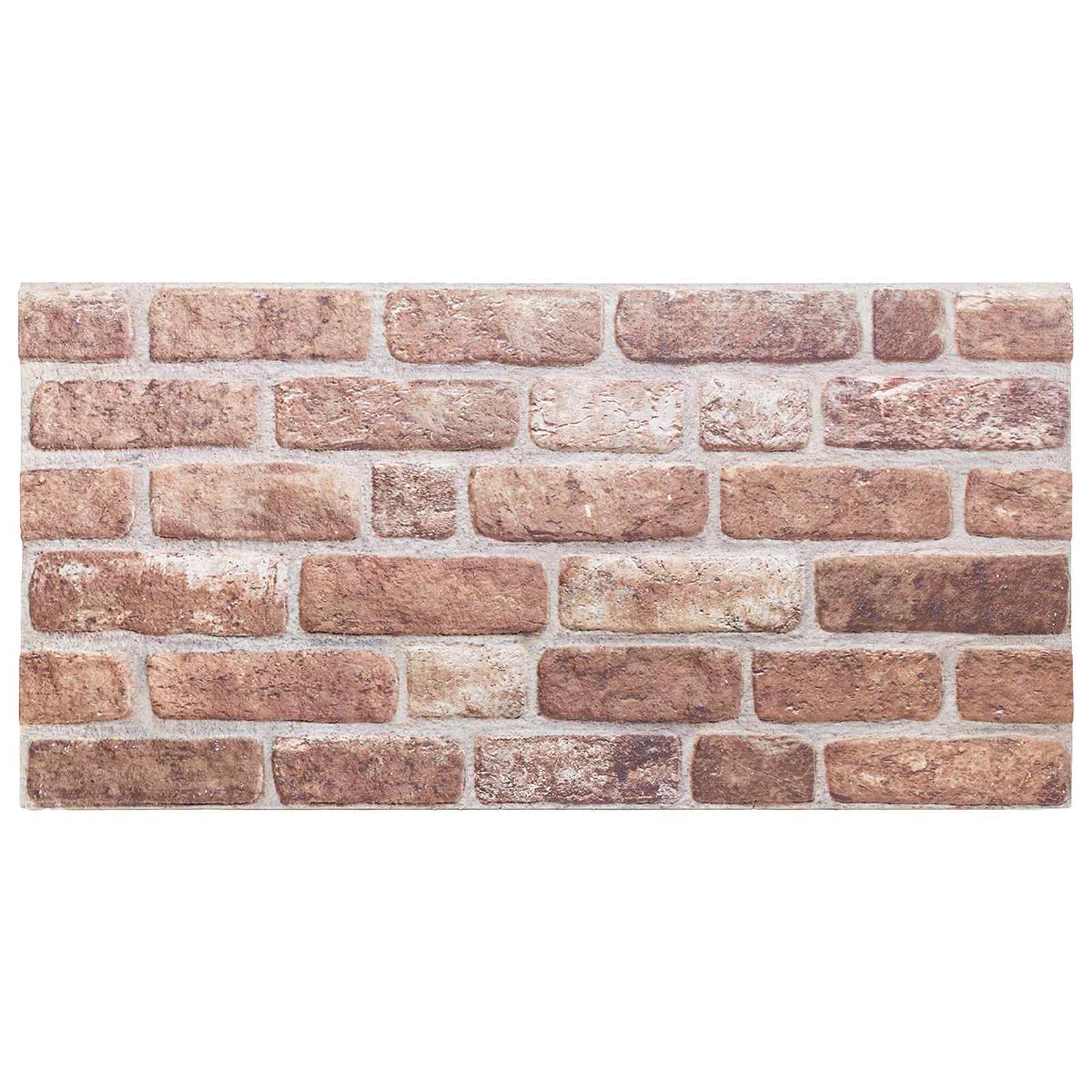 Wandpaneele 10 stk. 100 x 50 cm Braun EPS-Schaum