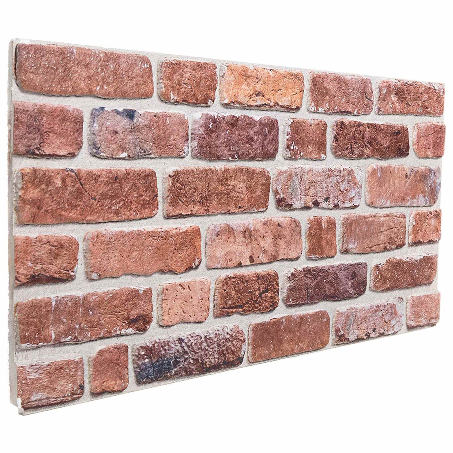 Wandpaneele 10 stk. 100 x 50 cm Rot EPS-Schaum