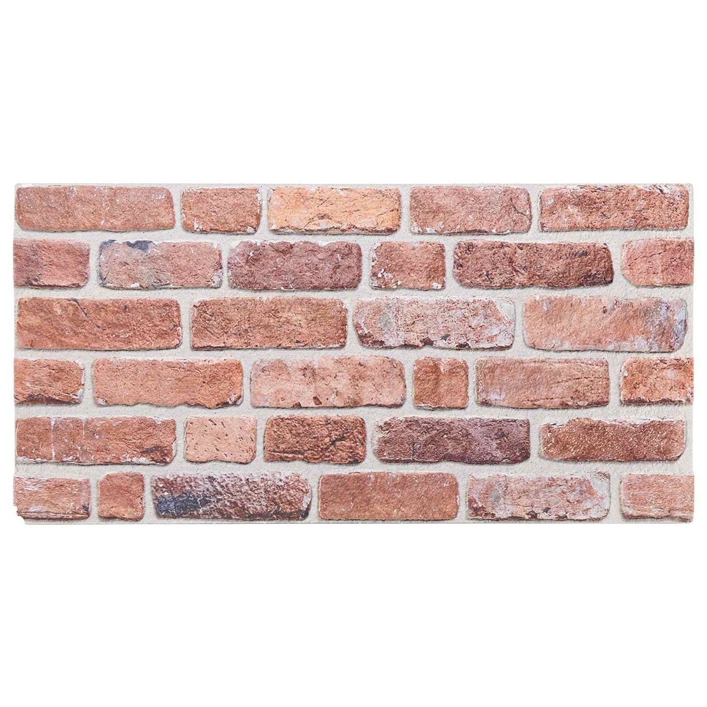Wandpaneele 10 stk. 100 x 50 cm Rot EPS-Schaum