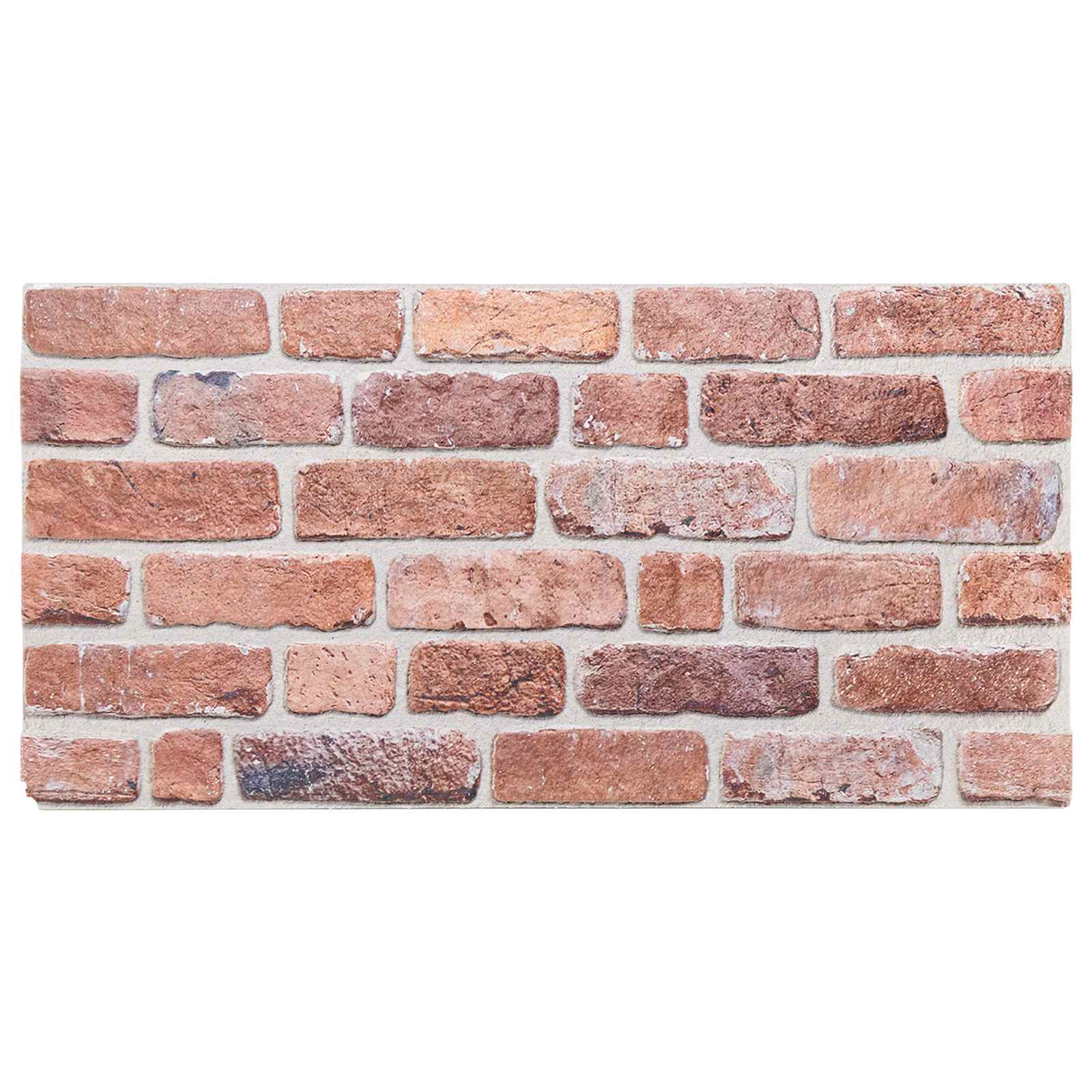 Wandpaneele 10 stk. 100 x 50 cm Rot EPS-Schaum