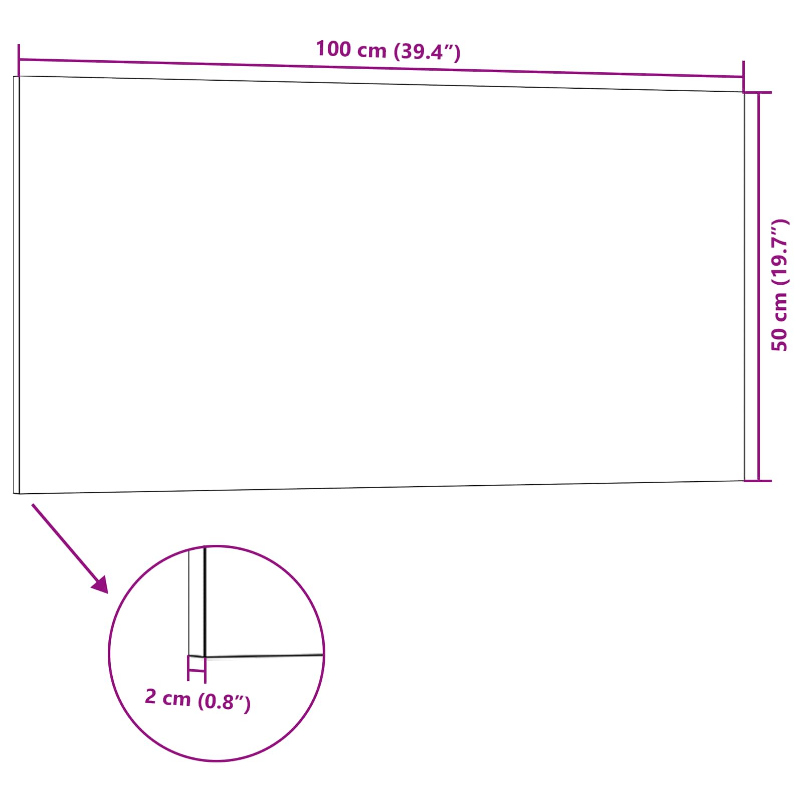 Wandpaneele 10 stk. 100 x 50 cm Rot EPS-Schaum