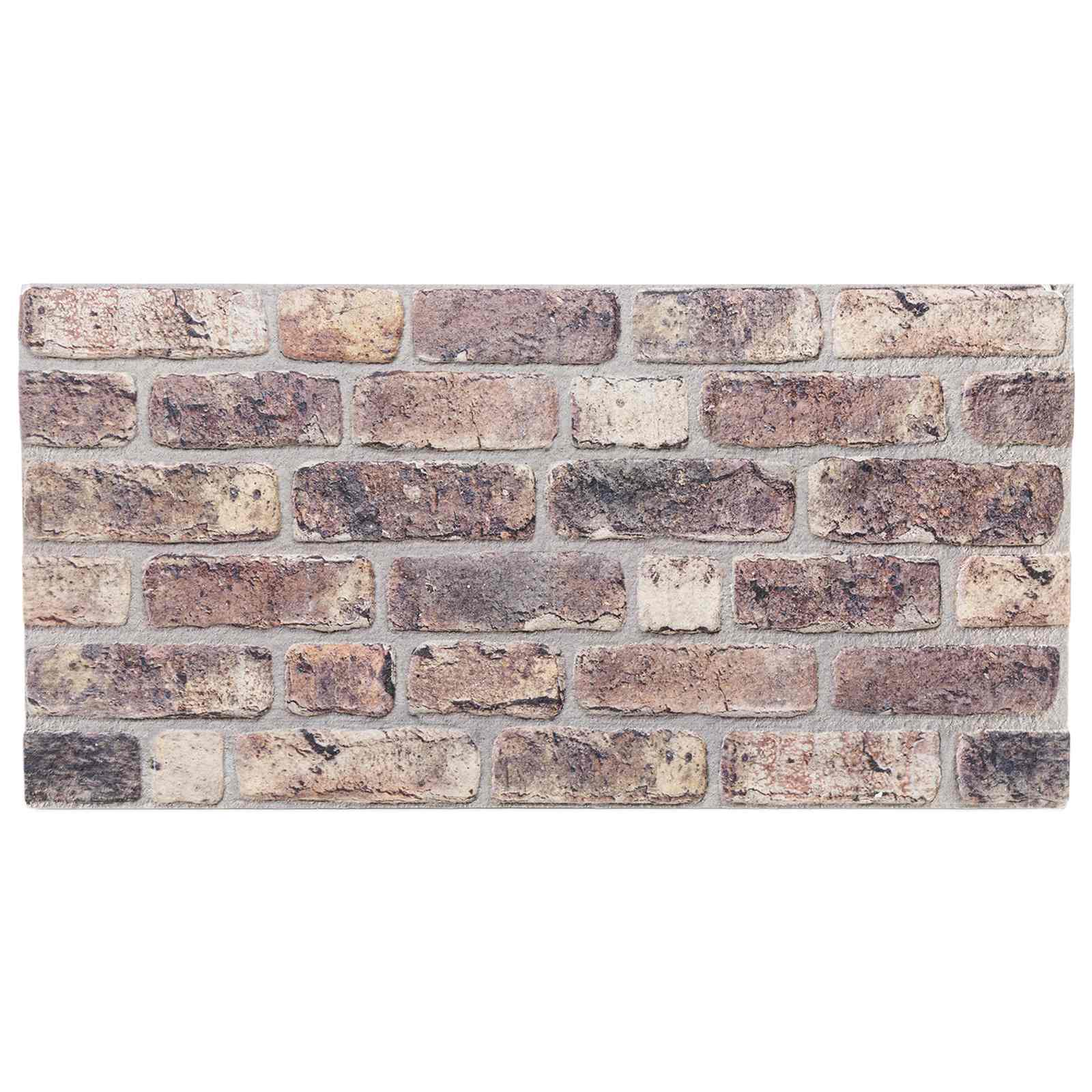 Wandpaneele 10 stk. 100 x 50 cm Dunkelbraun EPS-Schaum