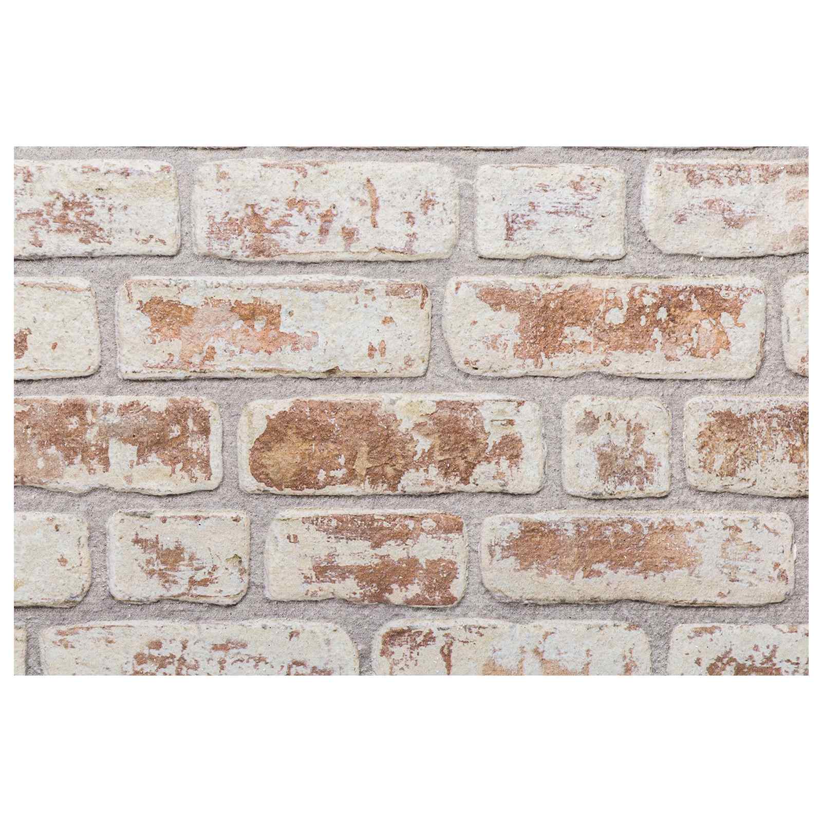 Wandpaneele 10 stk. 100 x 50 cm Rot und Weiß EPS-Schaum