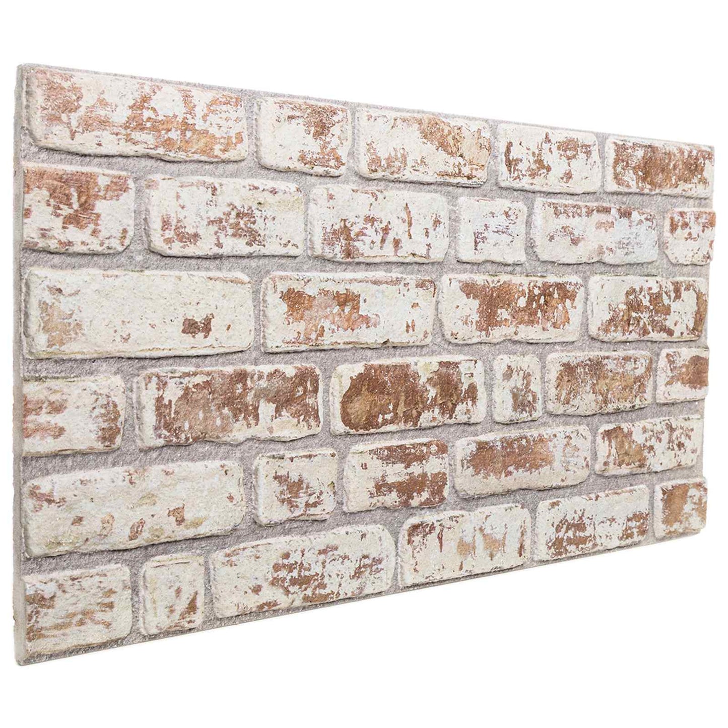 Wandpaneele 10 stk. 100 x 50 cm Rot und Weiß EPS-Schaum