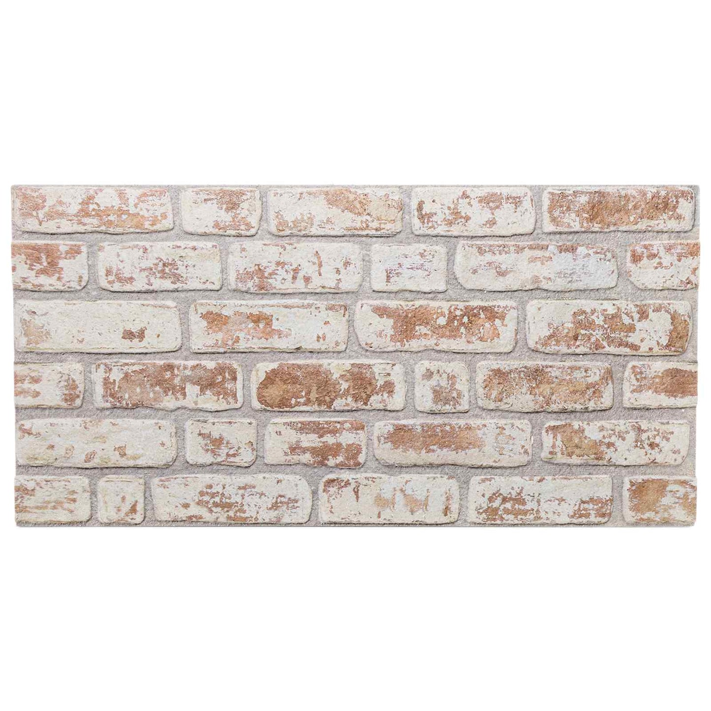 Wandpaneele 10 stk. 100 x 50 cm Rot und Weiß EPS-Schaum