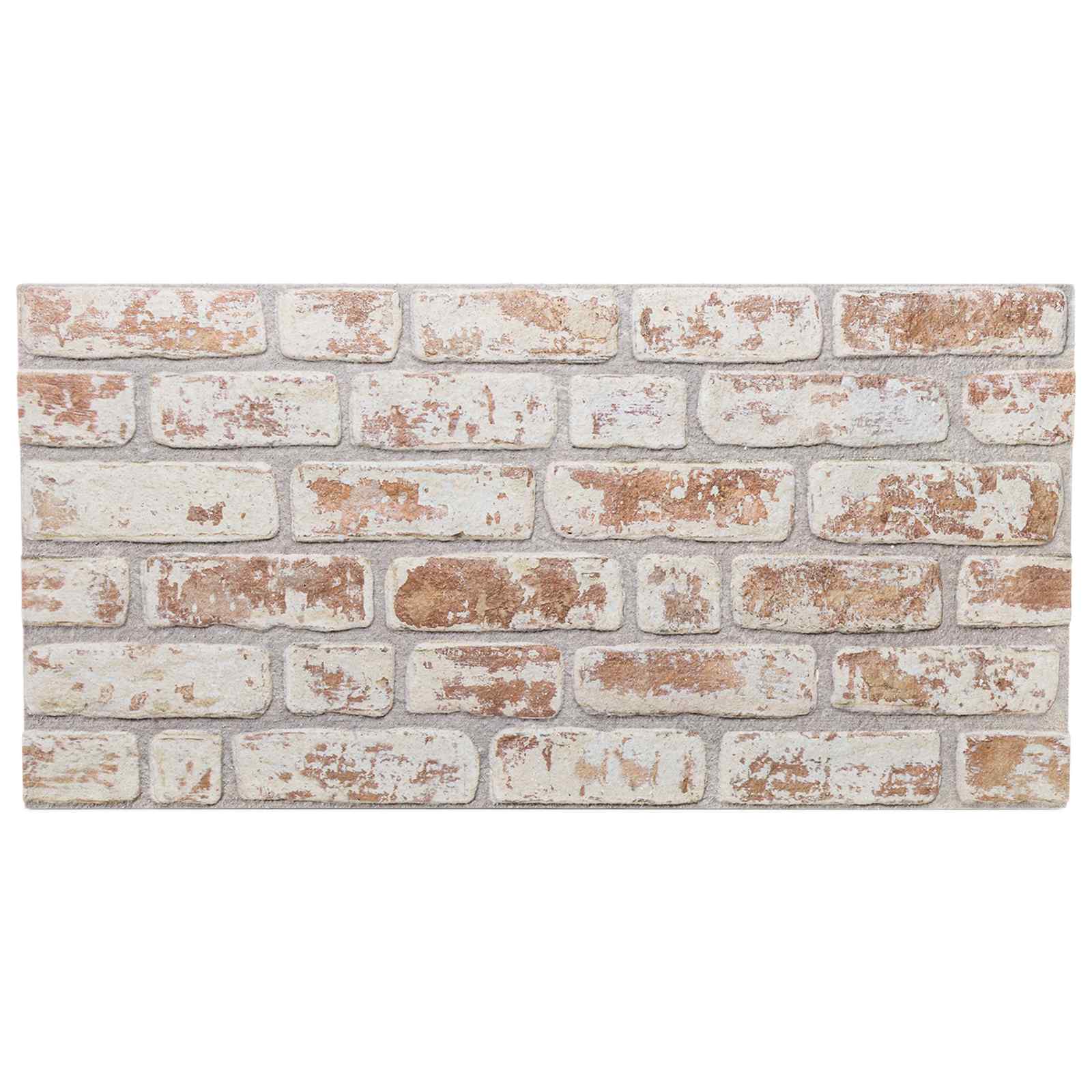 Wandpaneele 10 stk. 100 x 50 cm Rot und Weiß EPS-Schaum