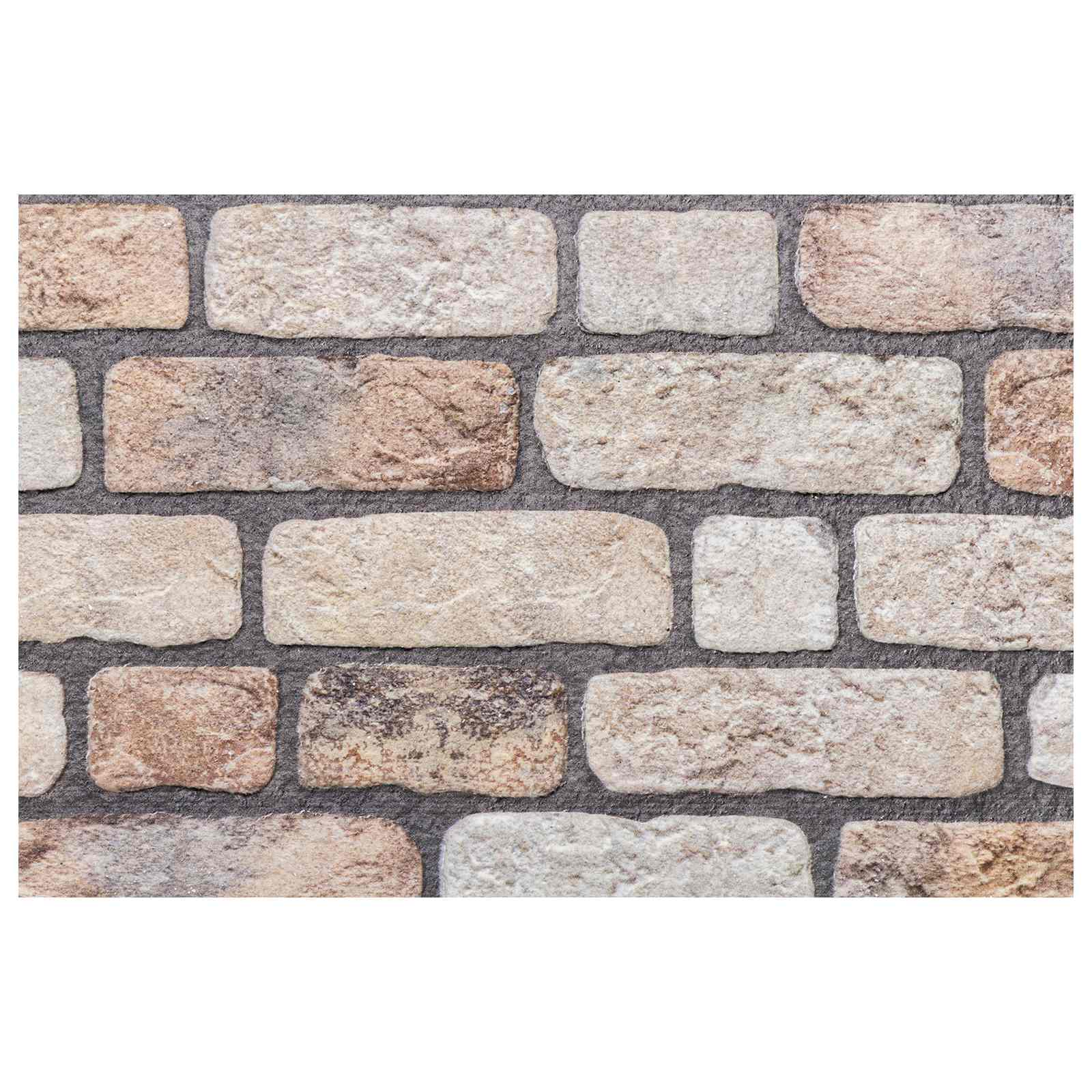 Wandpaneele 10 stk. 100 x 50 cm Hellbraun EPS-Schaum