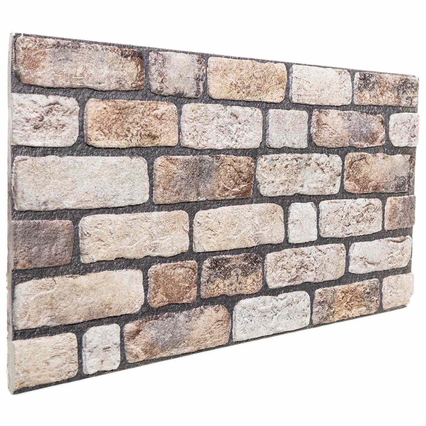 Wandpaneele 10 stk. 100 x 50 cm Hellbraun EPS-Schaum