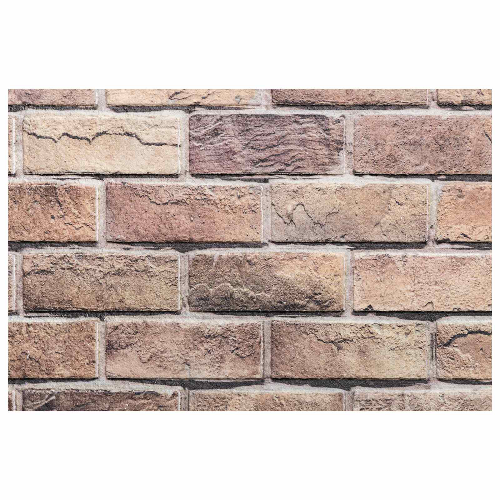 Wandpaneele 10 stk. 100 x 50 cm Braun und Grau EPS-Schaum