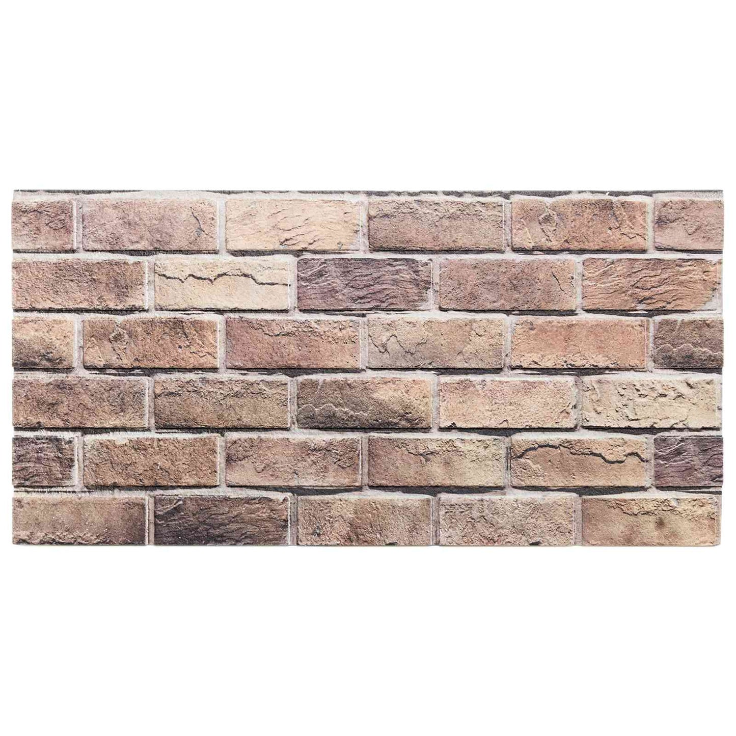 Wandpaneele 10 stk. 100 x 50 cm Braun und Grau EPS-Schaum