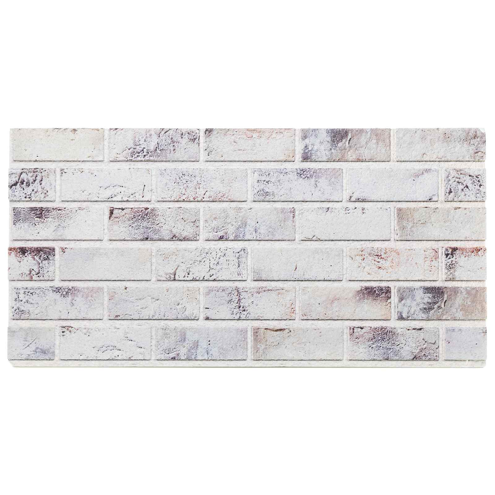 Wandpaneele 10 stk. 100 x 50 cm Hellgrau und Schwarz EPS-Schaum