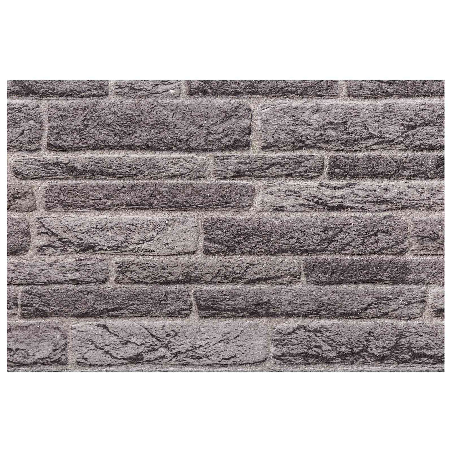 Wandpaneele 10 stk. 100 x 50 cm Anthrazit EPS-Schaum