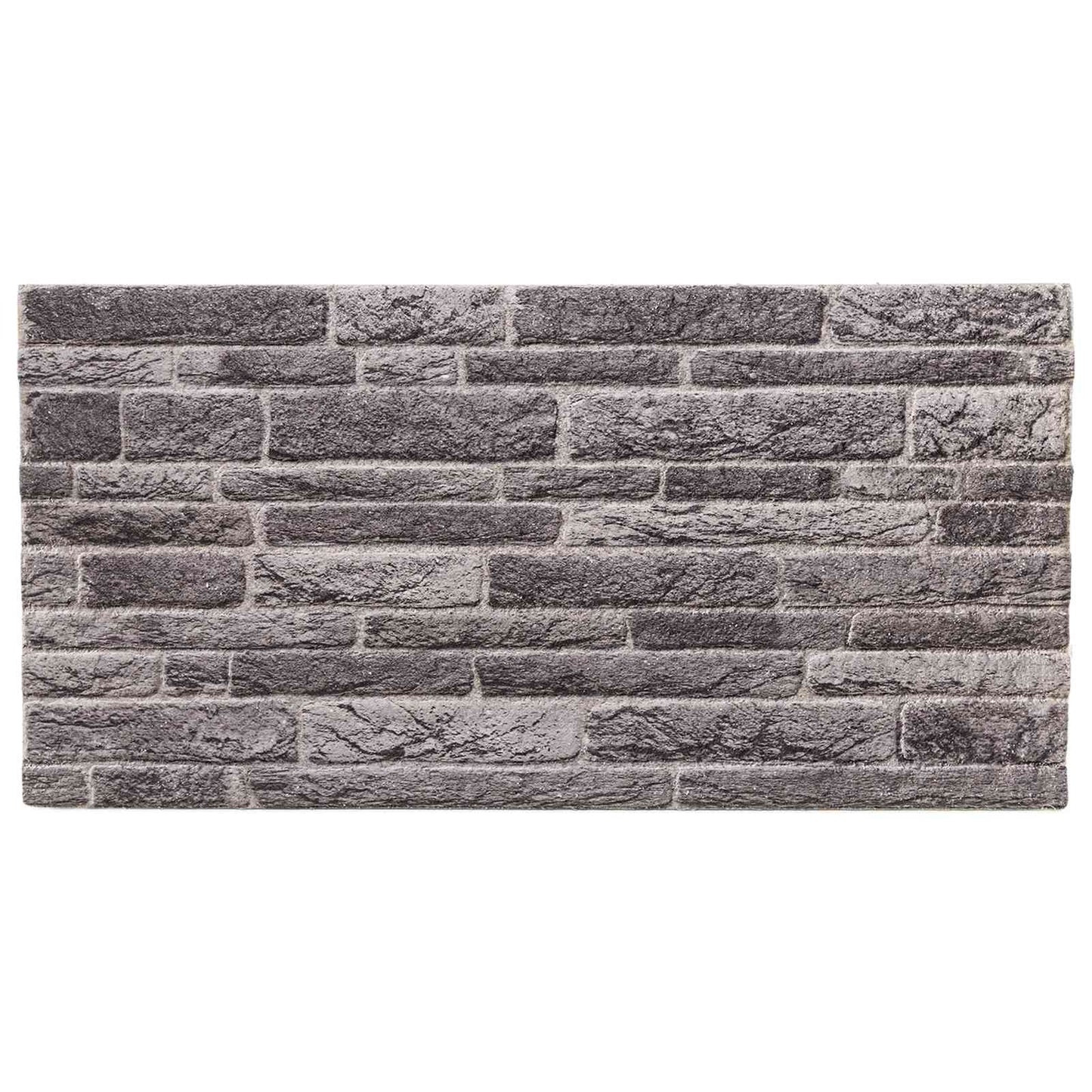 Wandpaneele 10 stk. 100 x 50 cm Anthrazit EPS-Schaum