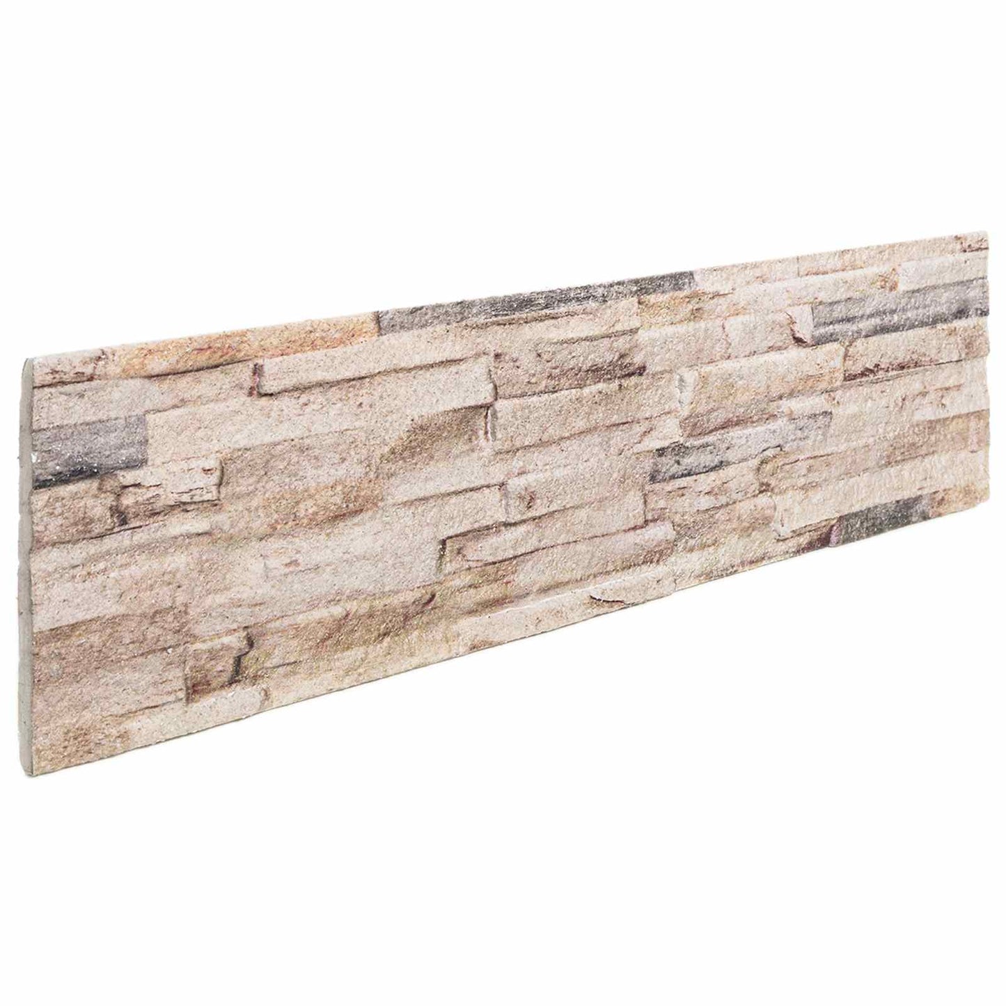 Wandpaneele 10 stk. 100 x 25 cm Weiß und Rot EPS-Schaum