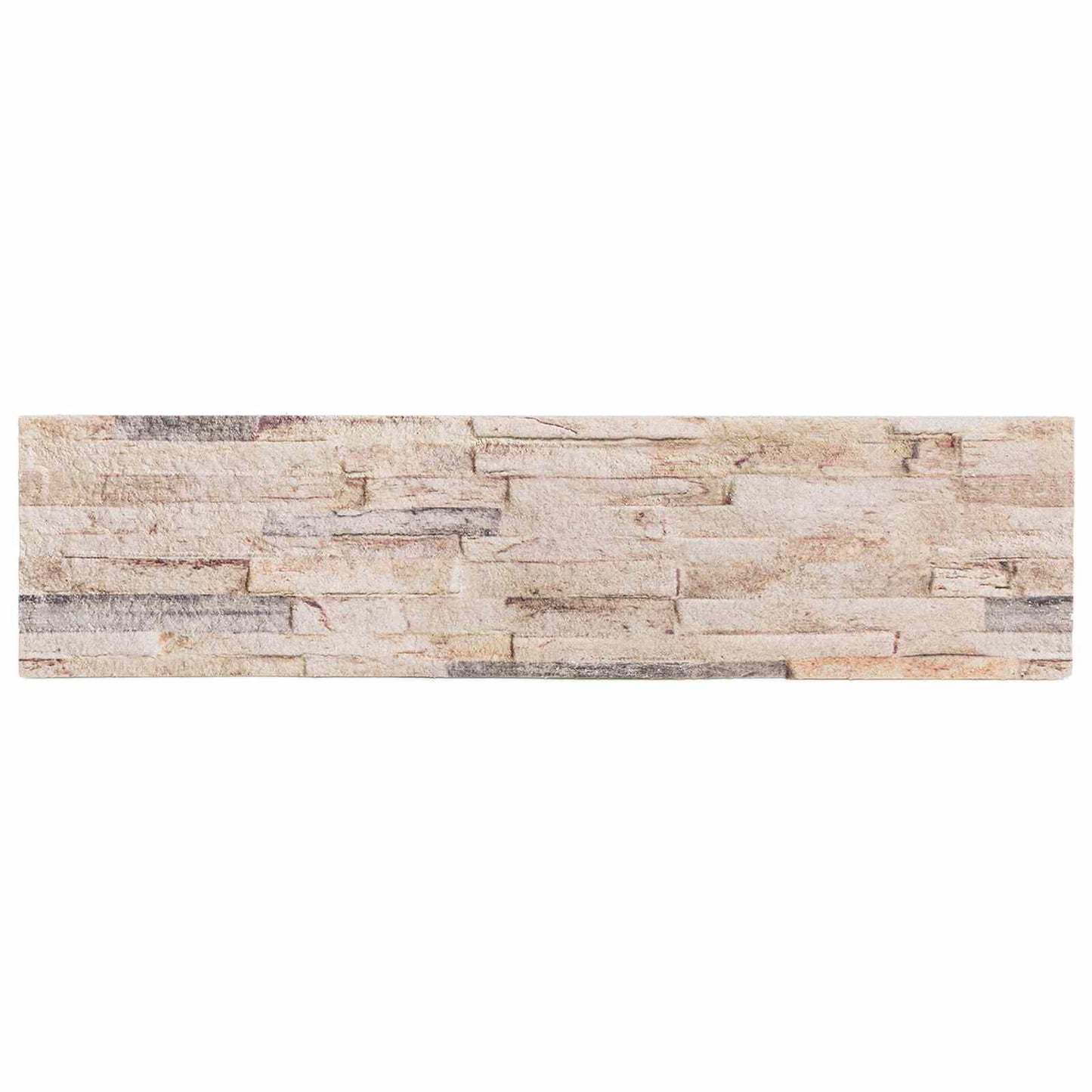 Wandpaneele 10 stk. 100 x 25 cm Weiß und Rot EPS-Schaum
