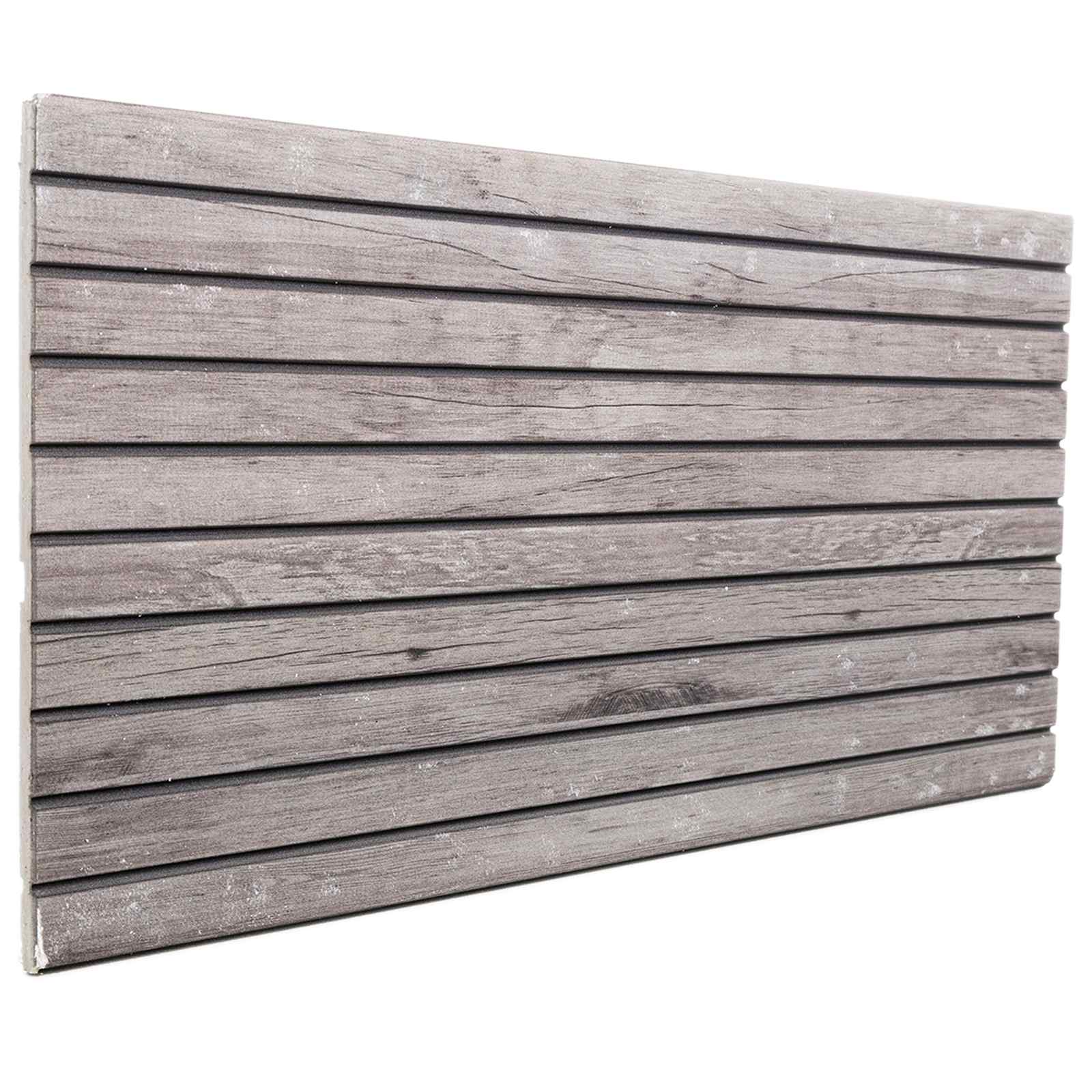 Wandpaneele 5 stk. 100 x 50 cm Grau EPS-Schaum