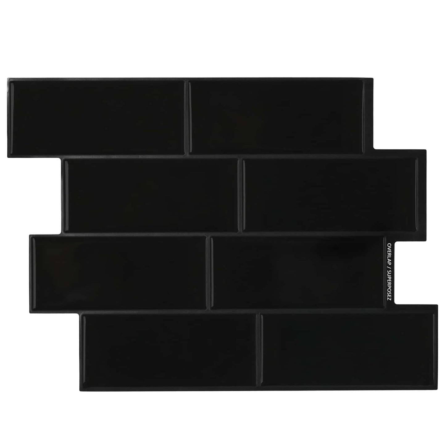 Dekorative Aufkleber 10 stk. Schwarz 29 x 21 cm